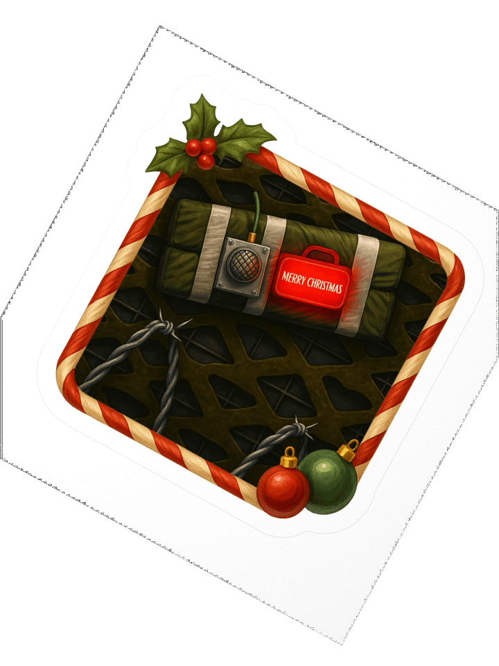 Merry Christmas C4 w/ Border Sticker product image (4)