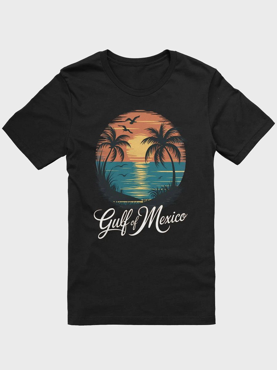 Vintage Gulf of Mexico Sunset T-Shirt – Tropical Beach Palm Tree Graphic product image (1)