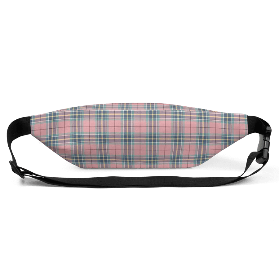 Pastel Pink, Mint Green, and Yellow Plaid Fanny Pack product image (4)