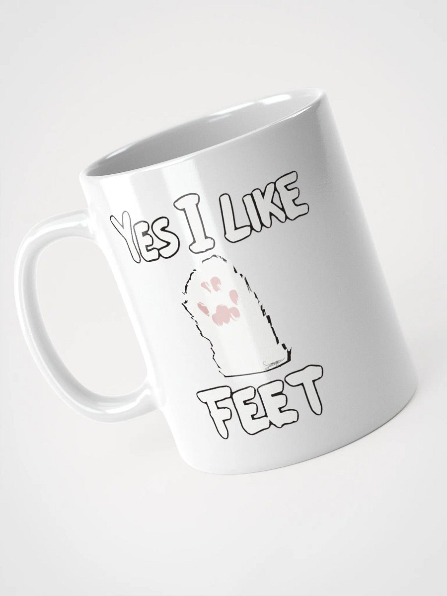 I LIKE FEET White Gloosy Mug product image (4)