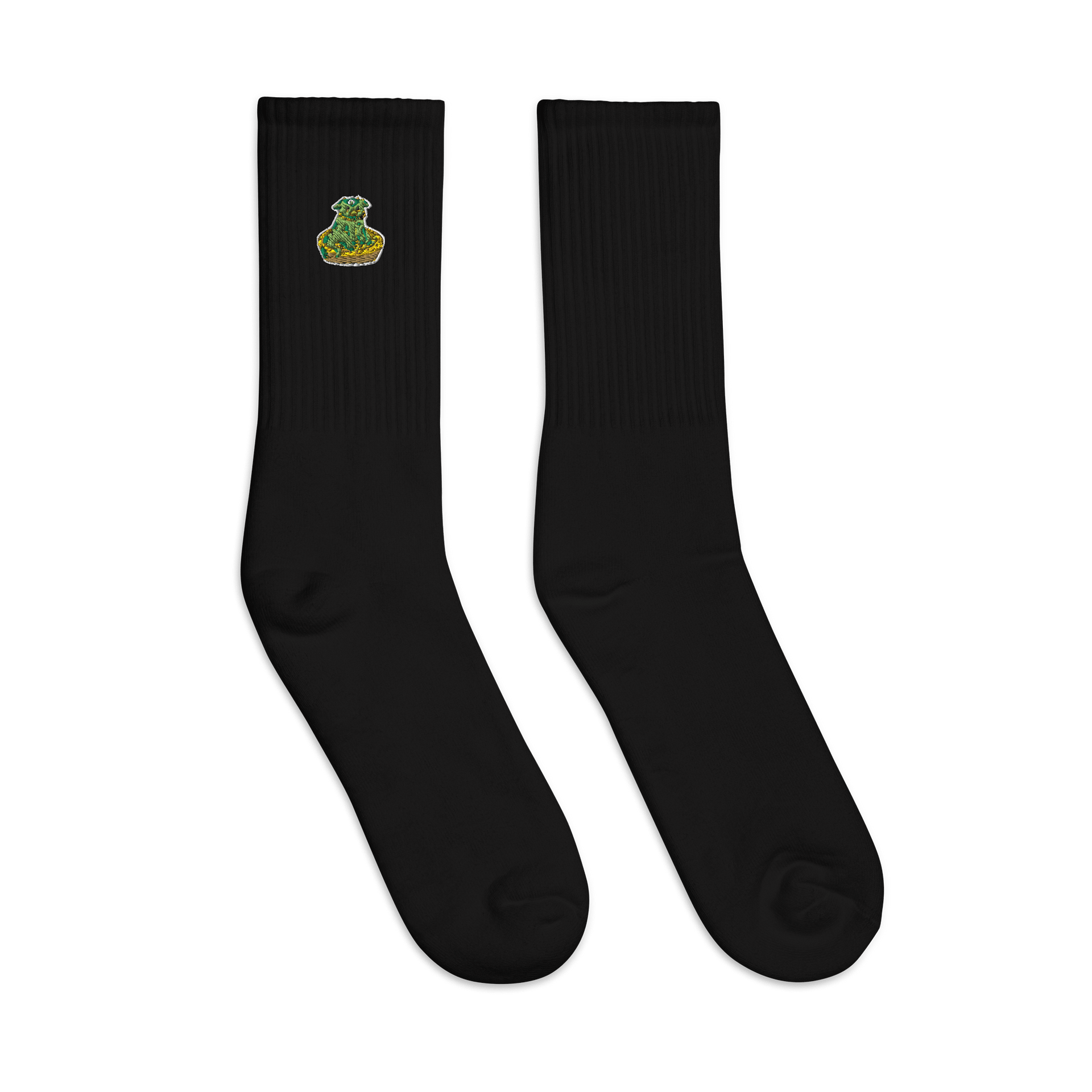 'cowseatpie' Embroidered Crew Socks product image (3)