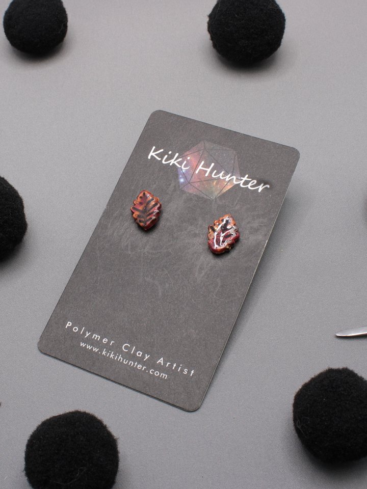 Retro Fall Leaves Studs product image (2)