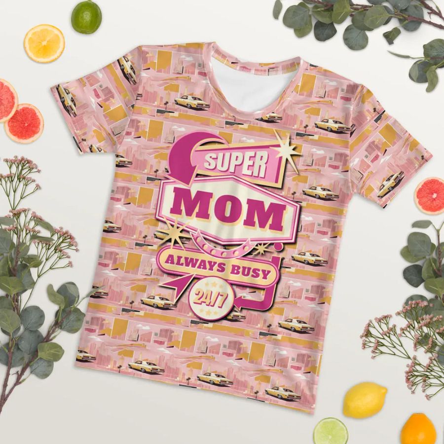 Super Mom All Over Print T-shirt product image (9)