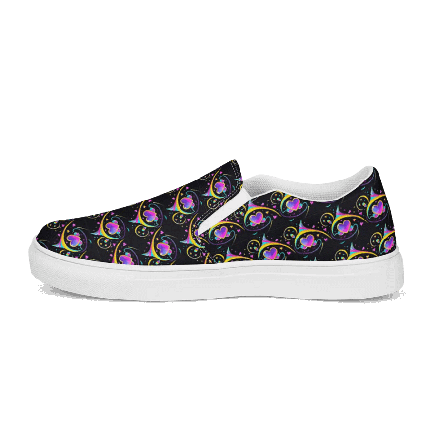 Valentines Heart All Over Print Slip On Shoes product image (8)