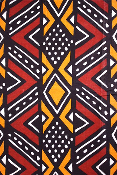 Scampolo Tessuto Wax Print - Design Bogolan - 80 cm x 120 cm - cod.476/B product image (1)