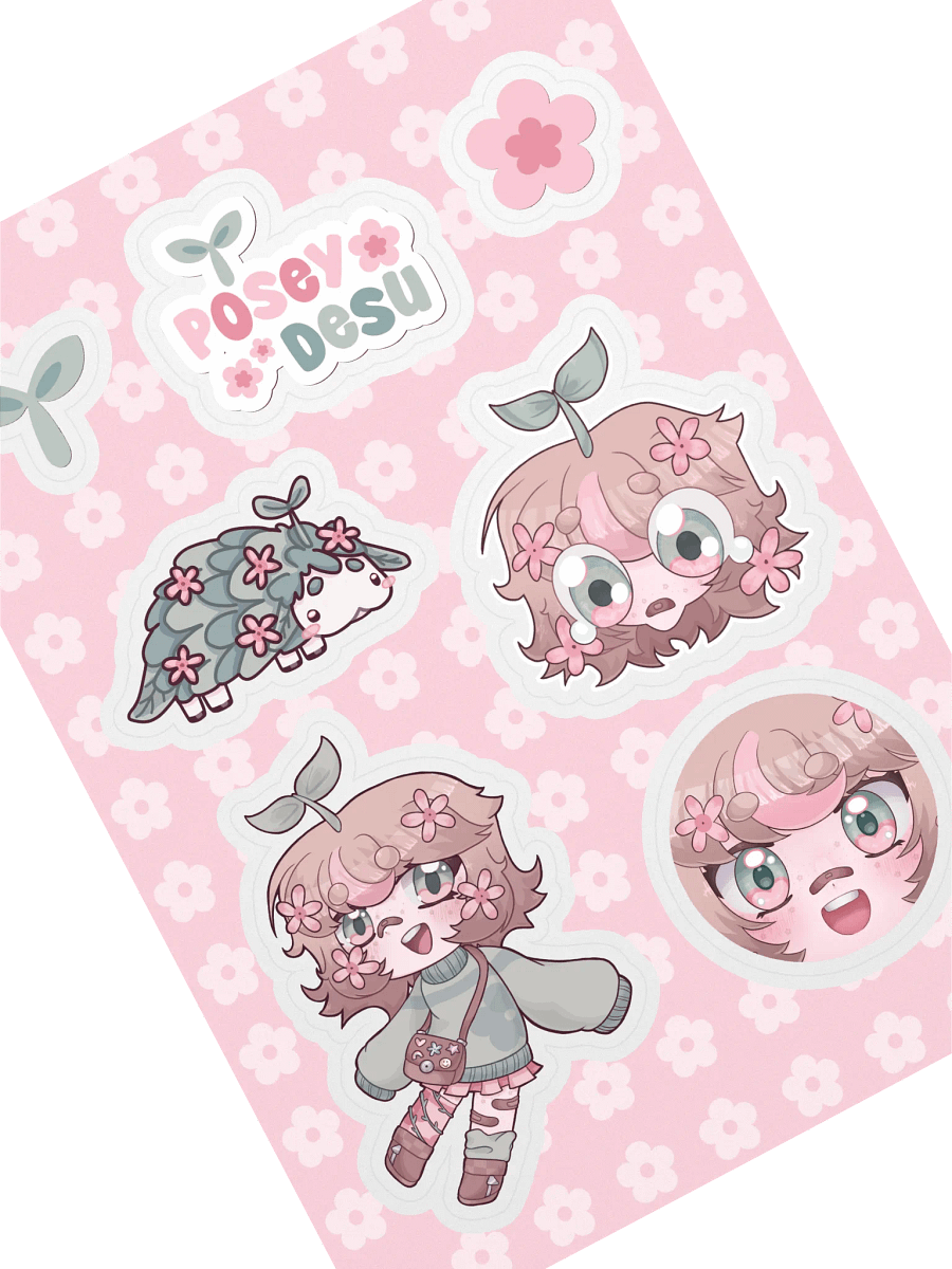 PoseyDesu Sticker Sheet product image (2)