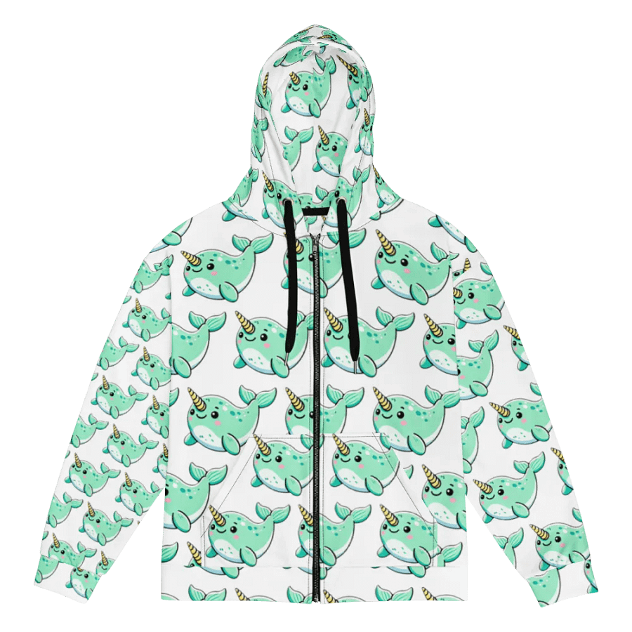 Narwhal Wonderland All-Over Zip Hoodie product image (1)