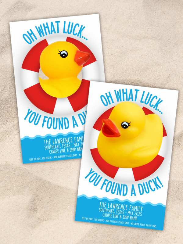 Editable Cruise Ship Duck Hunting Tags product image (8)