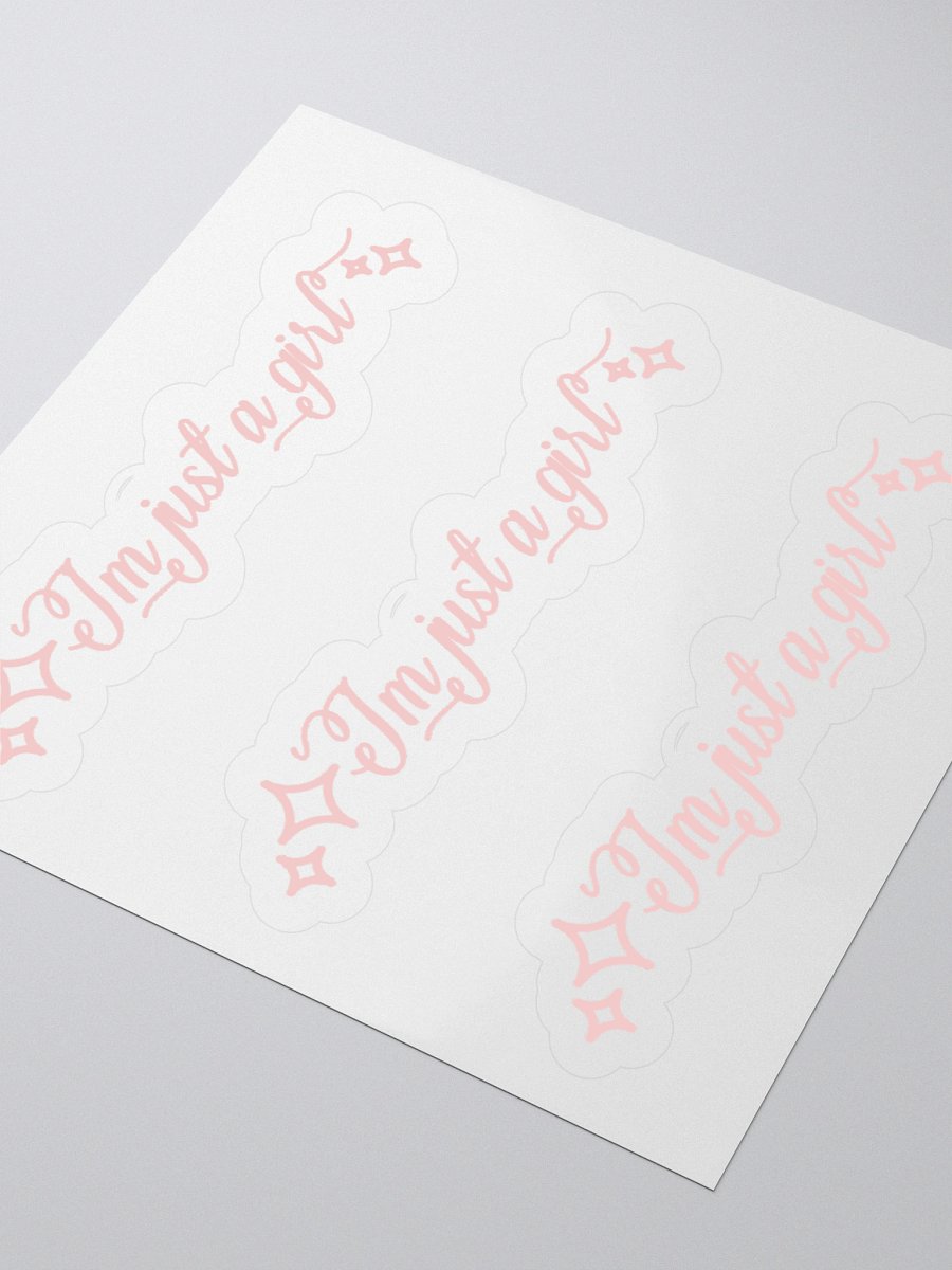I'm Just a girl- Sticker product image (3)