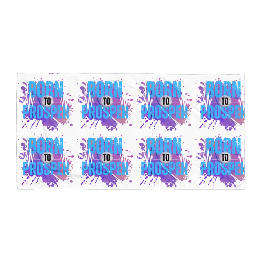 Born to Prosper Explosion His Silhouette Towel product image (1)