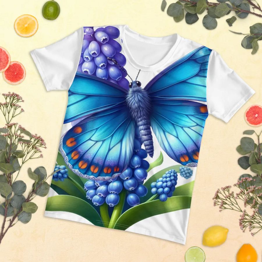 Butterfly Bliss All-Over Print Women's T-Shirt product image (5)