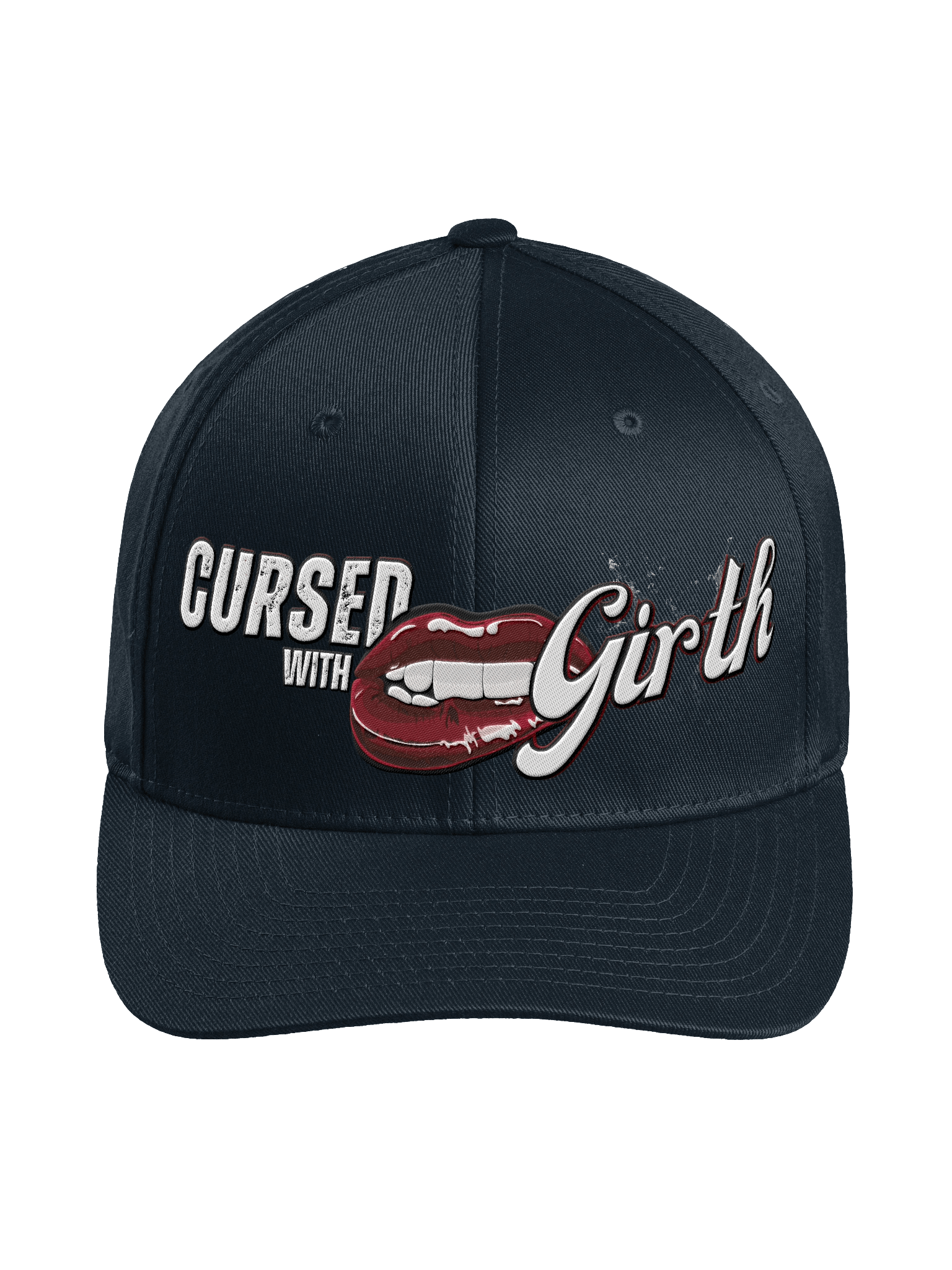 Cursed With Girth Fitted Hat product image (1)