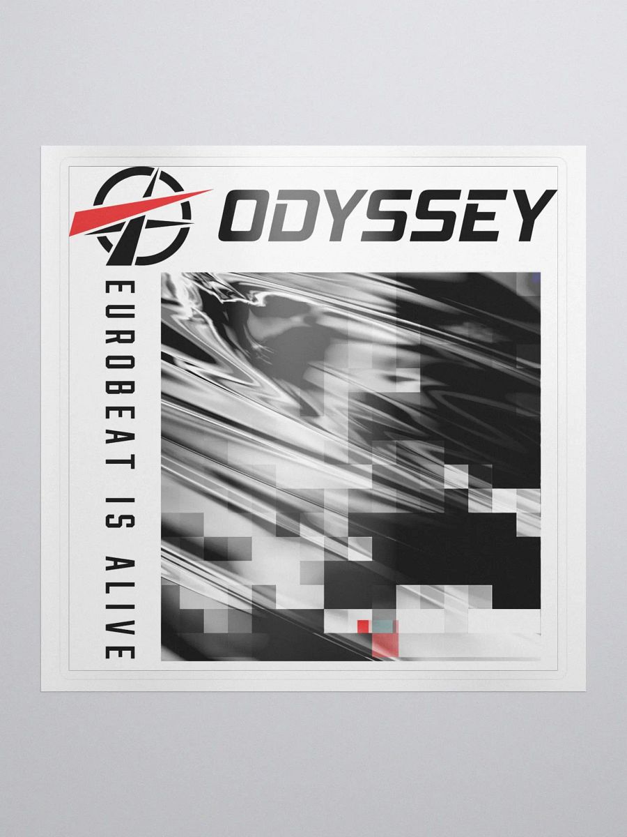 Eurobeat Is Alive (Black Text) - Sticker product image (1)
