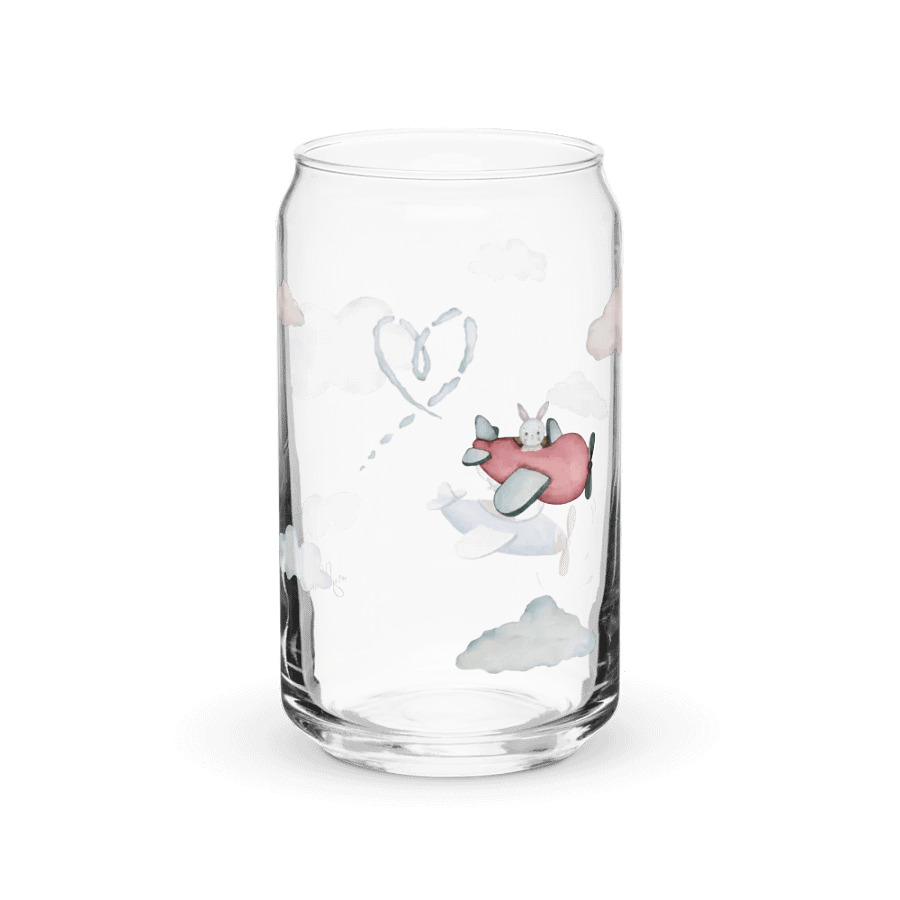 In The Air Glass Can | 16 oz Whimsical Flight Drinkware product image (10)