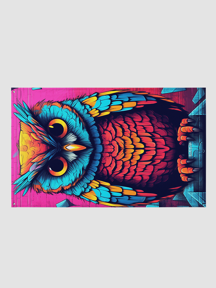 Chill Owl flag product image (1)