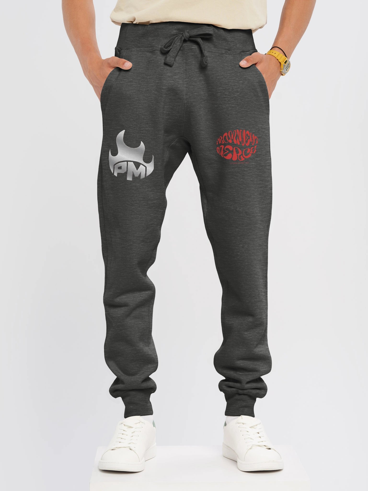 Red Neon Prominent Merch Joggers product image (12)