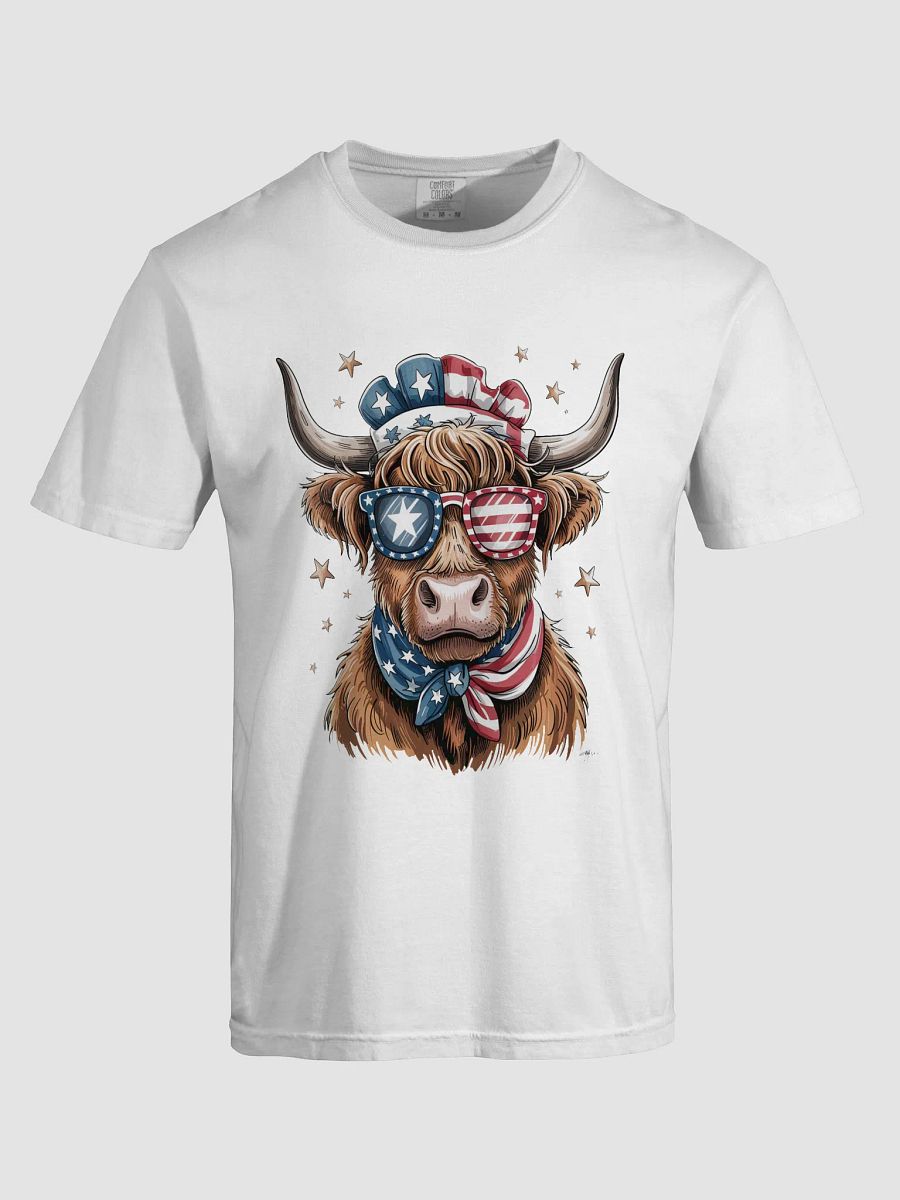 Men's Highland Coo July 4th T-Shirt product image (5)