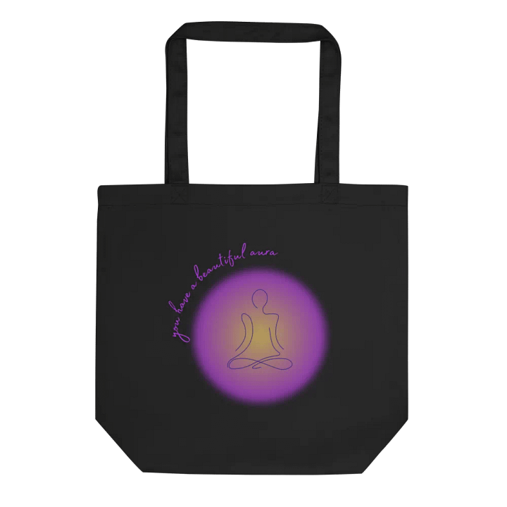 "You Have a Beautiful Aura" Black Tote product image (1)