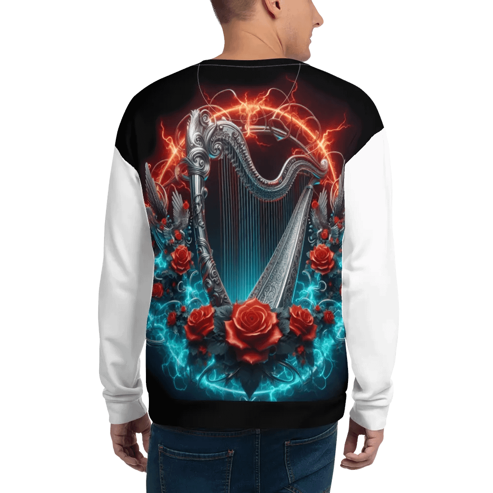 Electric Rose Fantasy Silver Harp - Unisex Sweatshirt #17 product image (4)