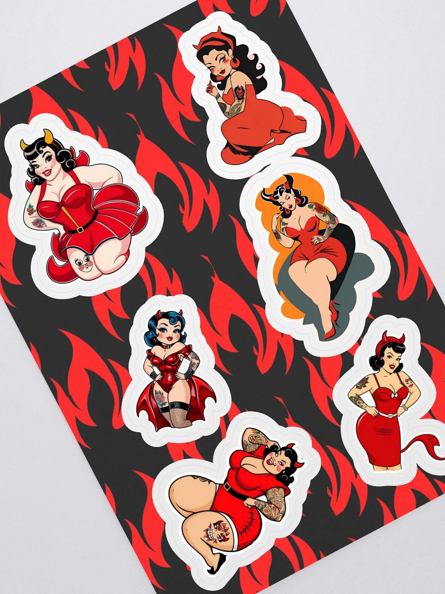 Devil Girl Sticker Sheet product image (1)