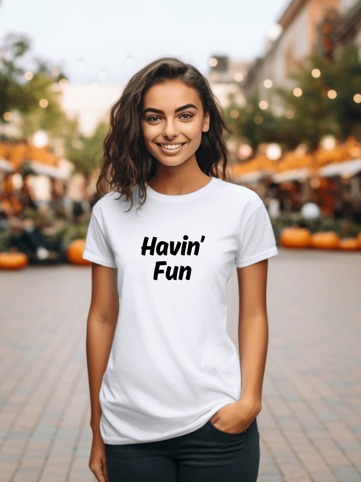 "Havin’ Fun" My Vibe Cotton T-Shirt product image (1)