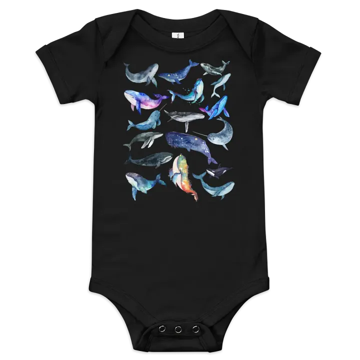 Whale Collage Baby Bodysuit product image (1)