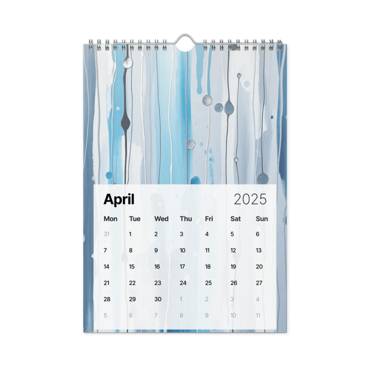 ART ABSTRACT WALL CALENDAR 2025 product image (1)