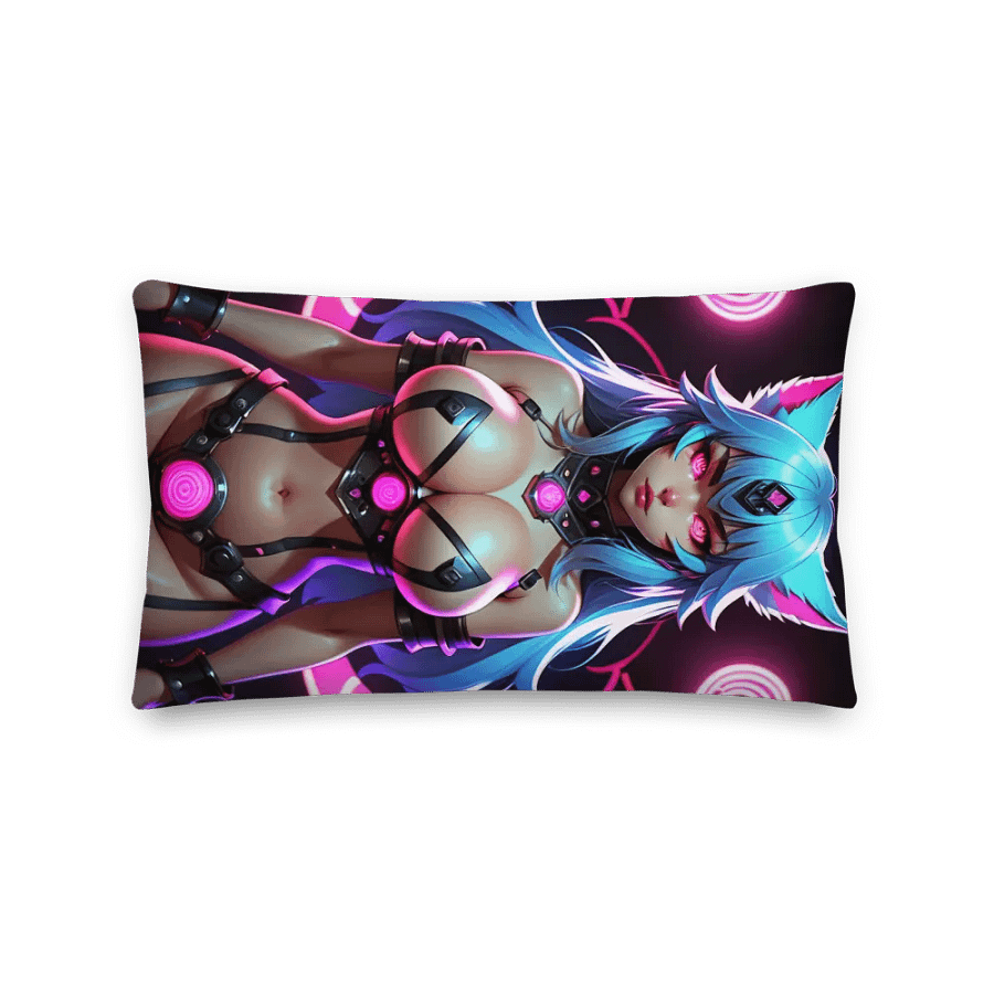 Cyber Wolf Premium Pillow product image (2)