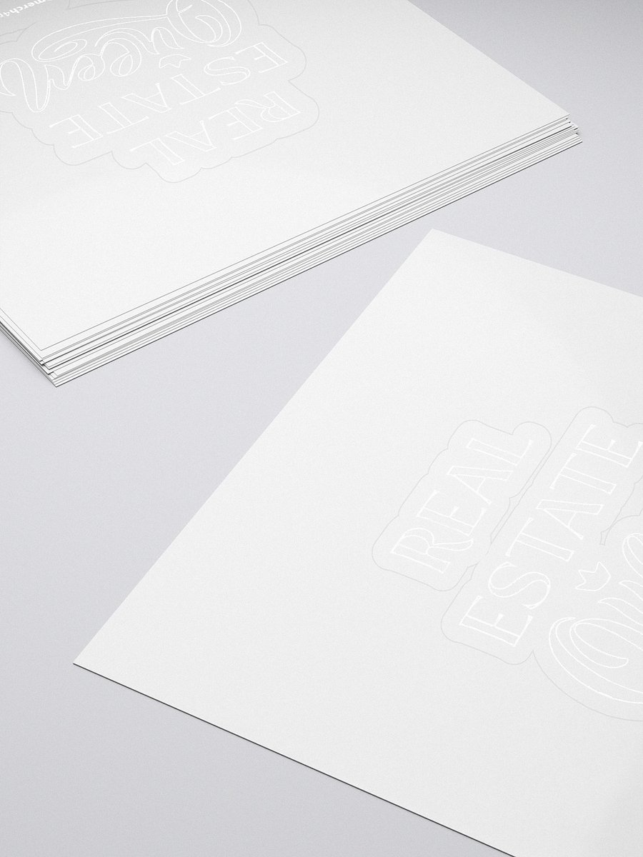 Real Estate Queen Kiss Cut Stickers product image (4)