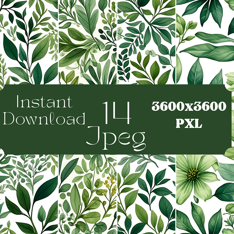 Lush Greenery Paper Pack Bundle product image (2)