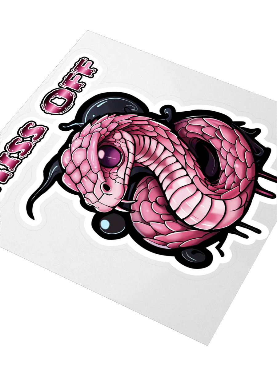 Hiss Off Kiss-Cut Stickers - With Words product image (3)