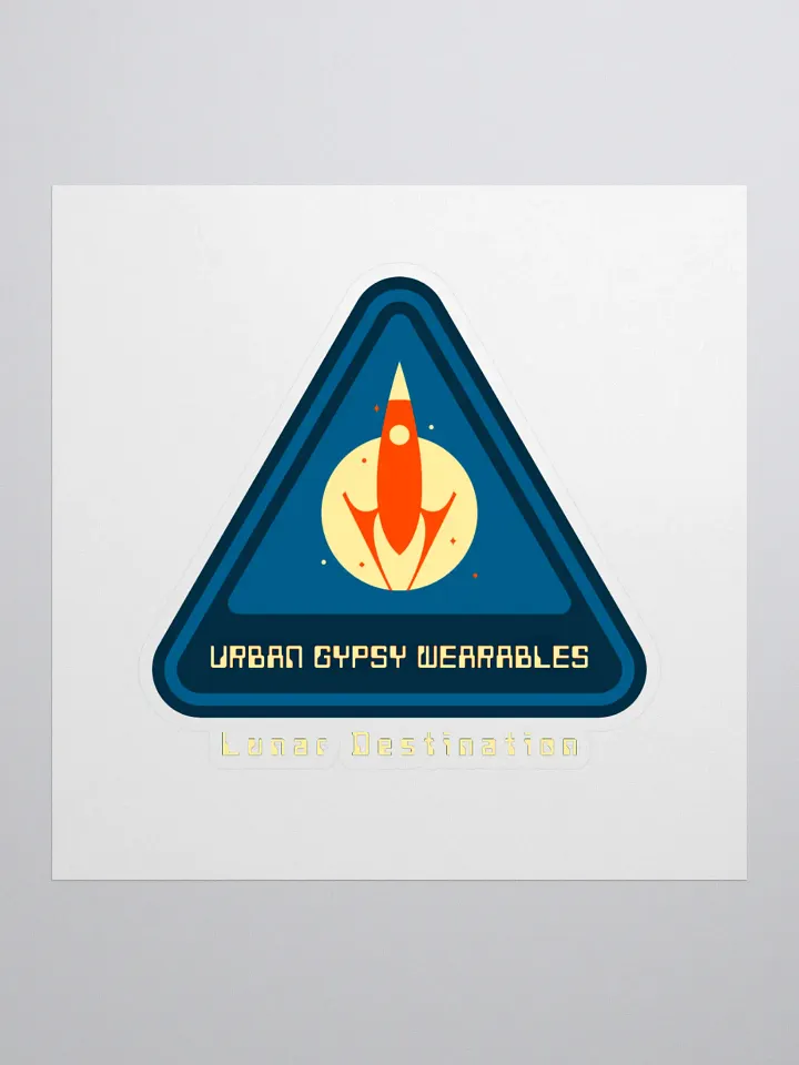 Lunar Destination Rocket Kiss Cut Stickers product image (1)