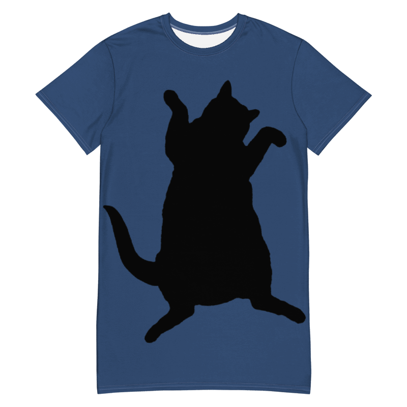 Childless Cat Ladies Run This Country Blue T-Shirt Dress product image (3)