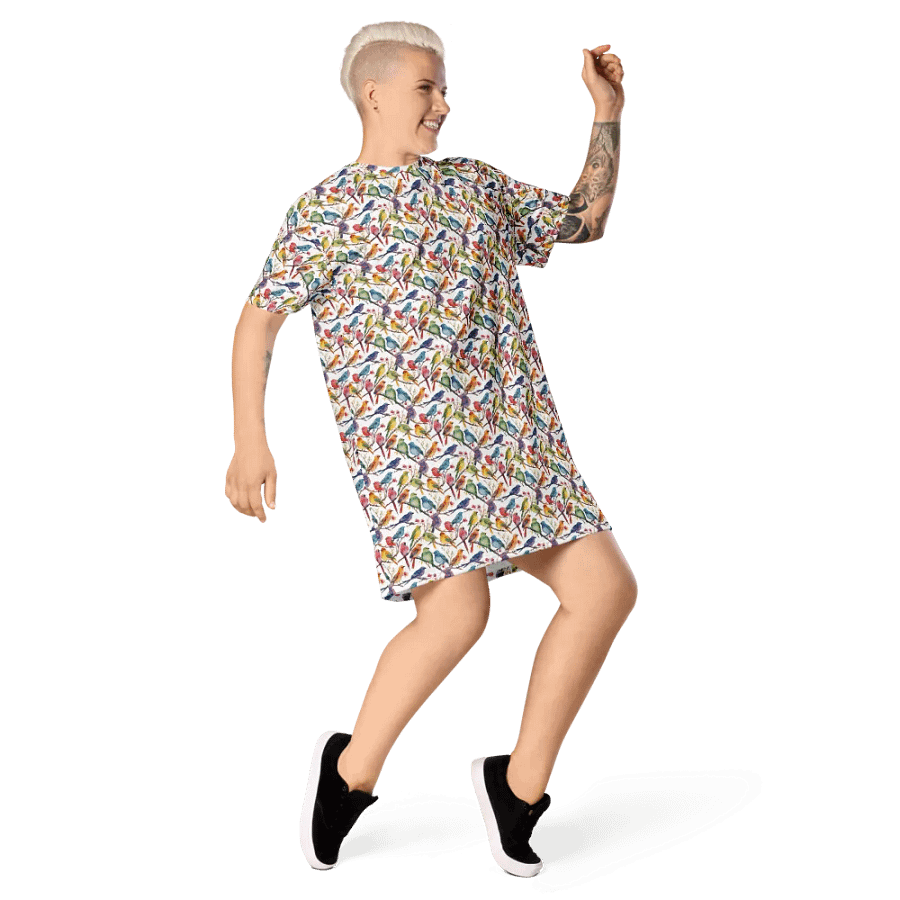 Multi Coloured Birds Dress product image (6)