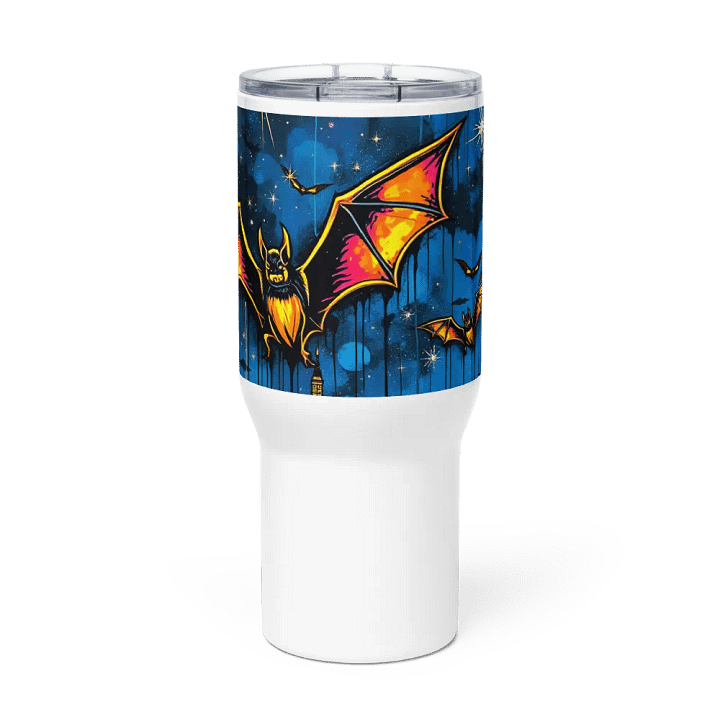Starry Night Cityscape Travel Mug product image (3)