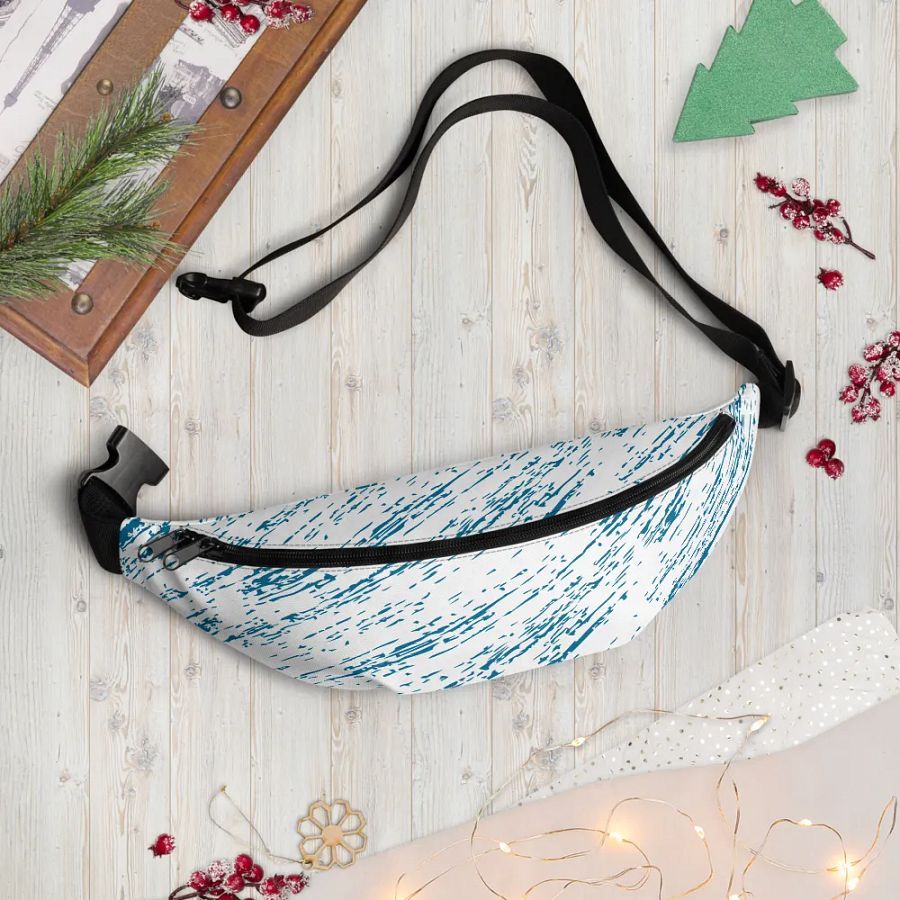 Blue Texture Fanny Pack product image (11)