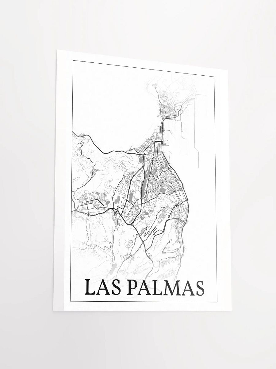 Las Palmas de Gran Canaria, Spain, city map print product image (11)