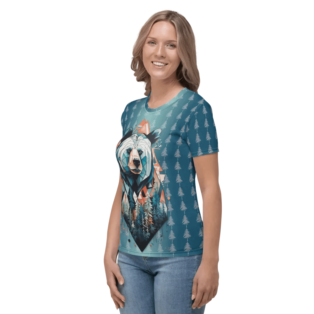 Bear Outdoors All Over Print T-shirt product image (4)