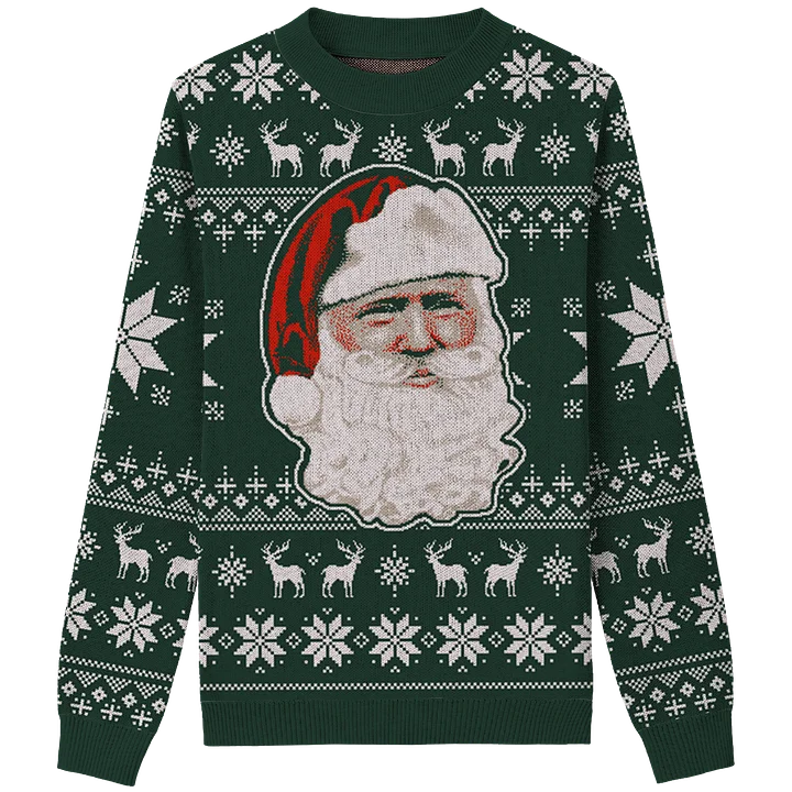 Trump Claus - Green - Knit Crewneck Sweater product image (1)