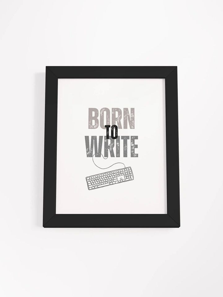 Born to Write Framed Poster product image (3)
