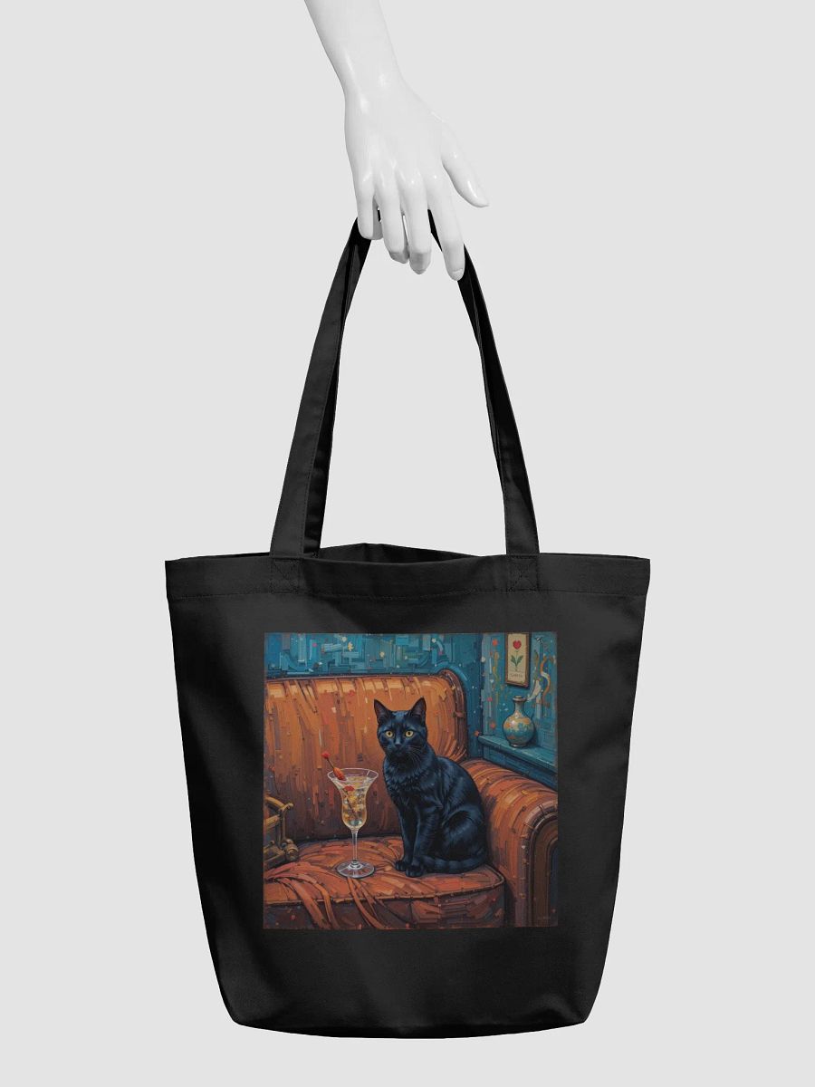 BLACK CAT ON COUCH NEXT TO MARTINI product image (3)