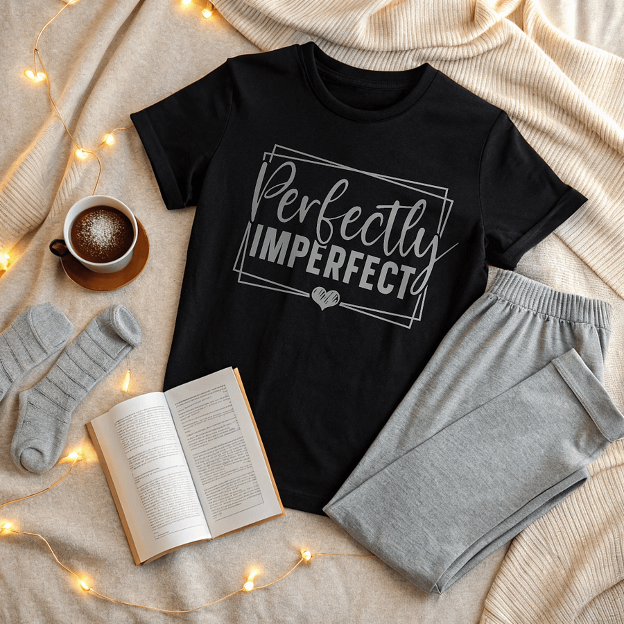 Perfectly Imperfect - Women's Black T-Shirt product image (7)