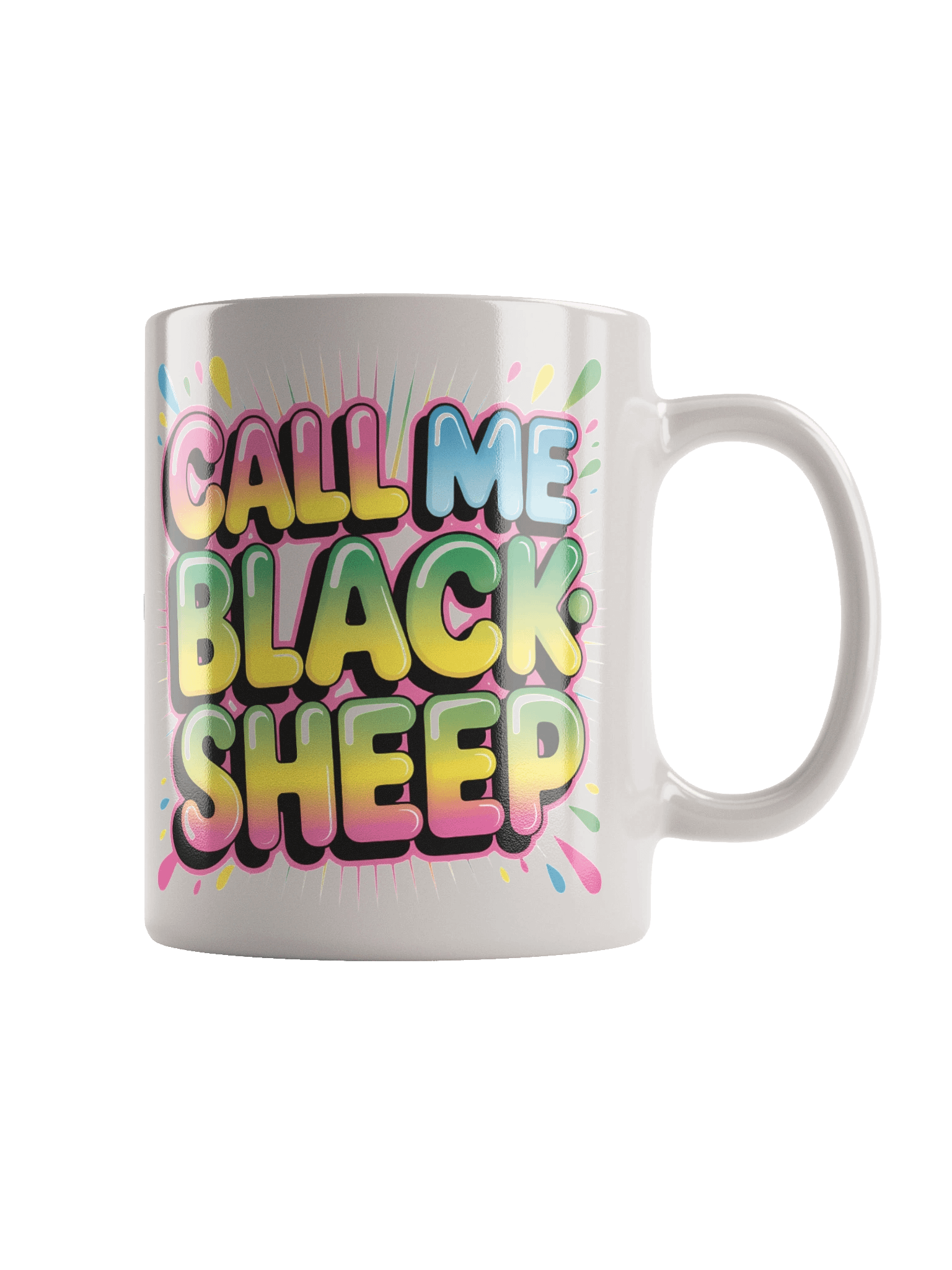 Vibrant CallMeBlacksheep White Glossy Mug product image (2)
