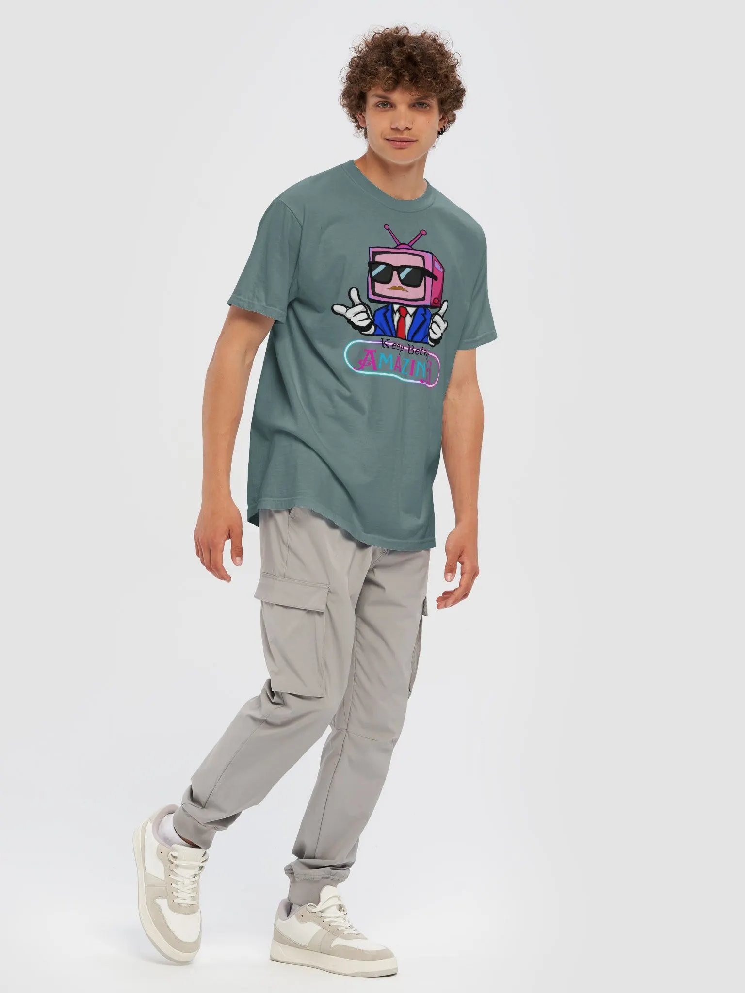 Amazing TV Head Encouragement T-Shirt product image (35)