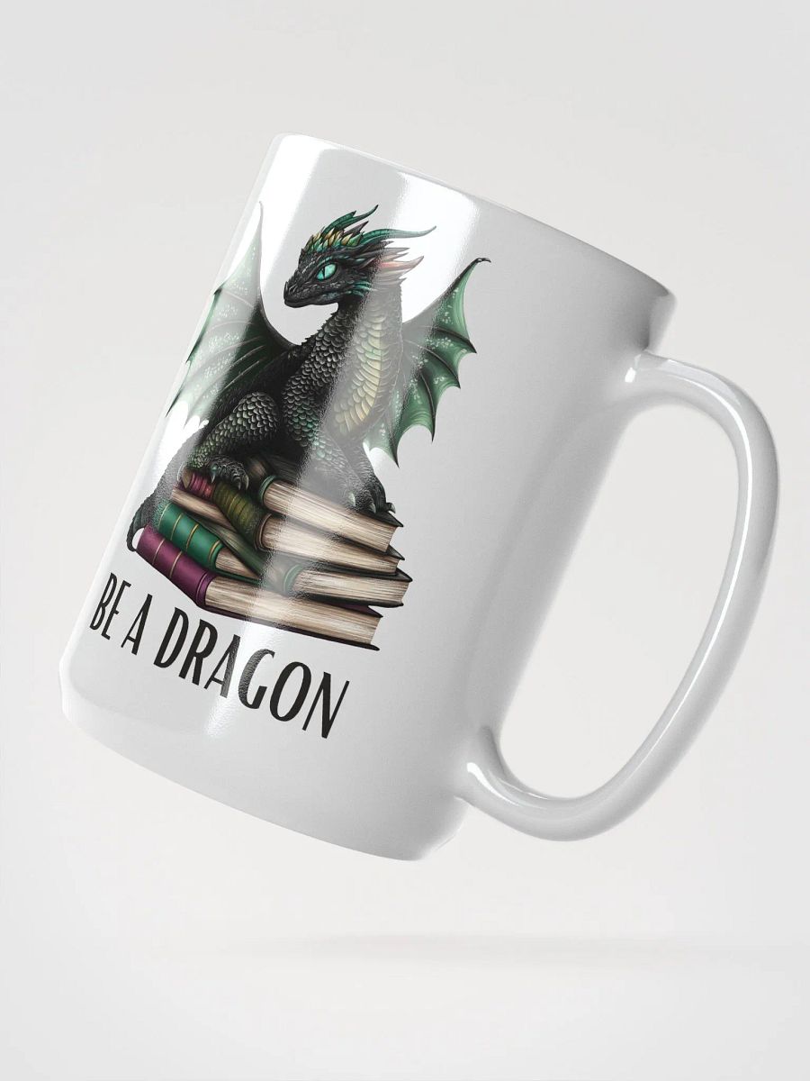 Book Dragon White Glossy Mug product image (3)