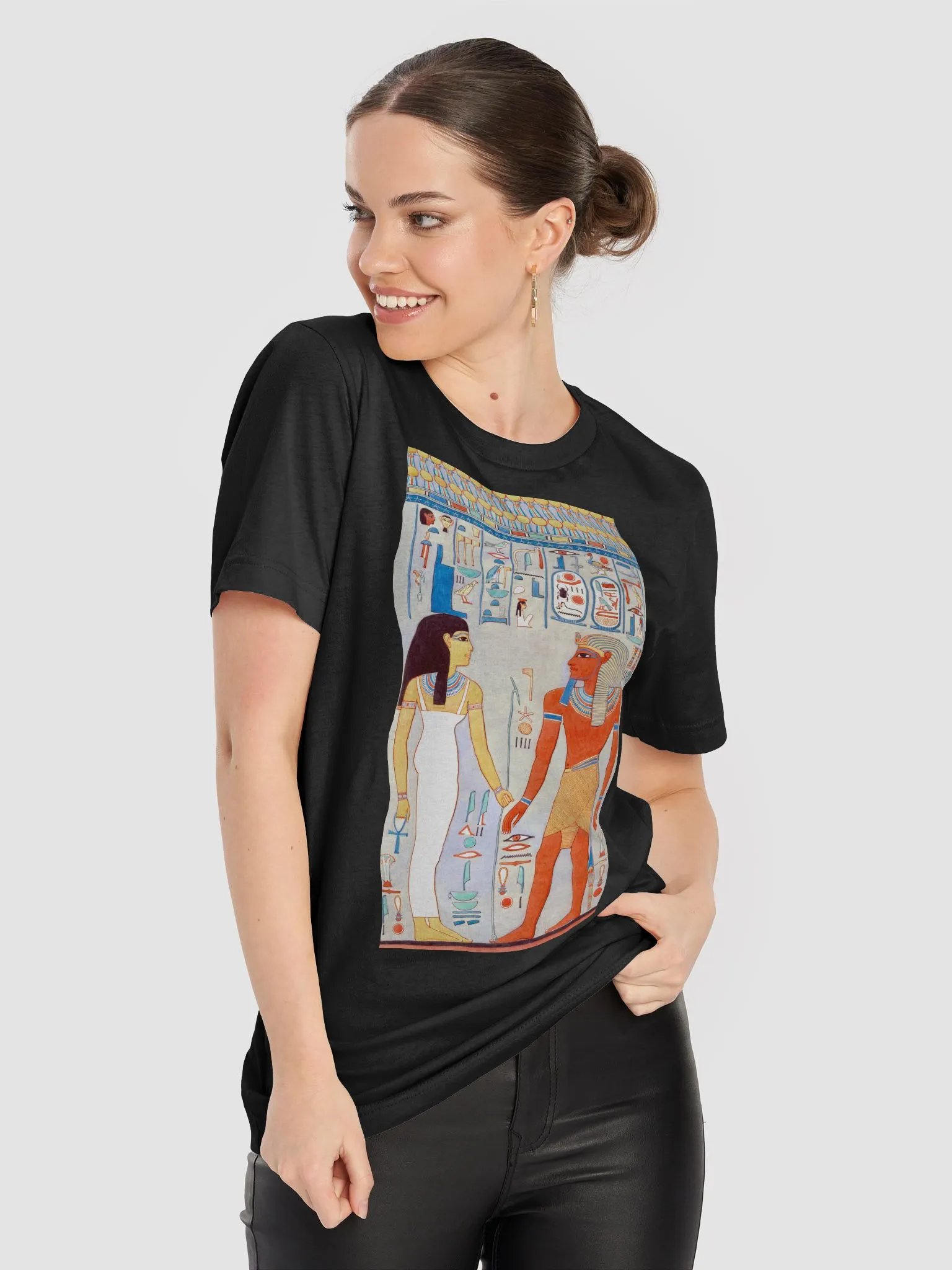 Isis and Pharaoh Ancient Egypt Art Unisex T-Shirt product image (8)