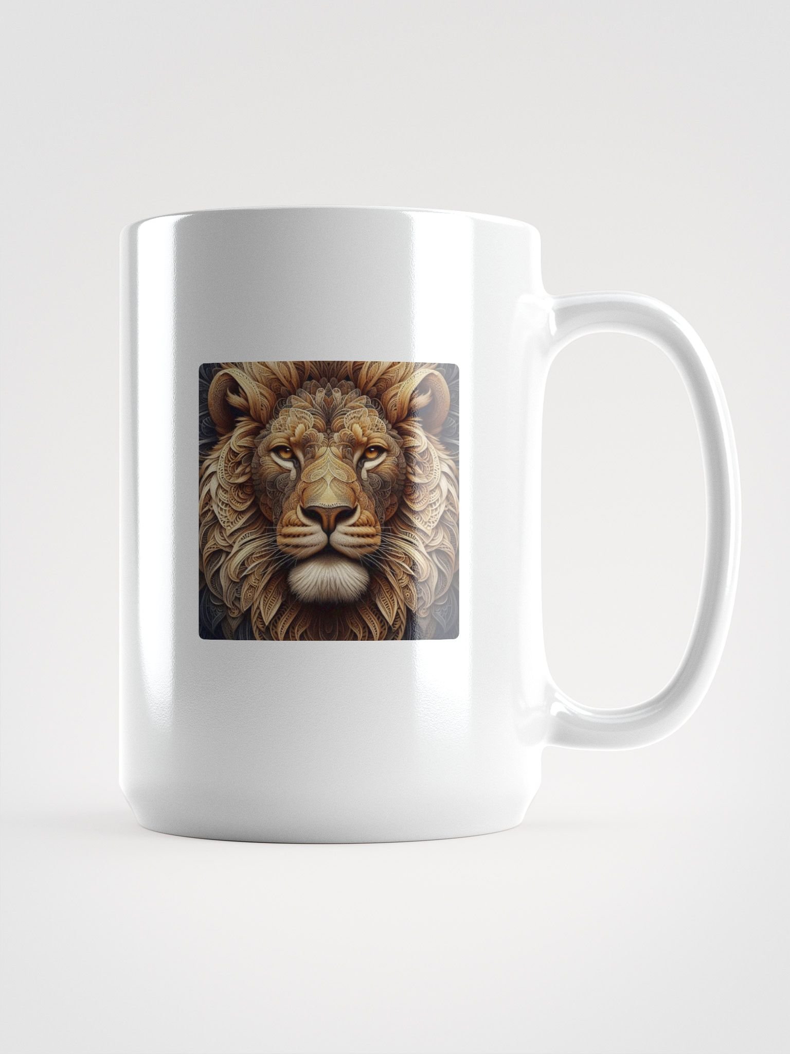 Golden Majesty Lion Mug product image (1)