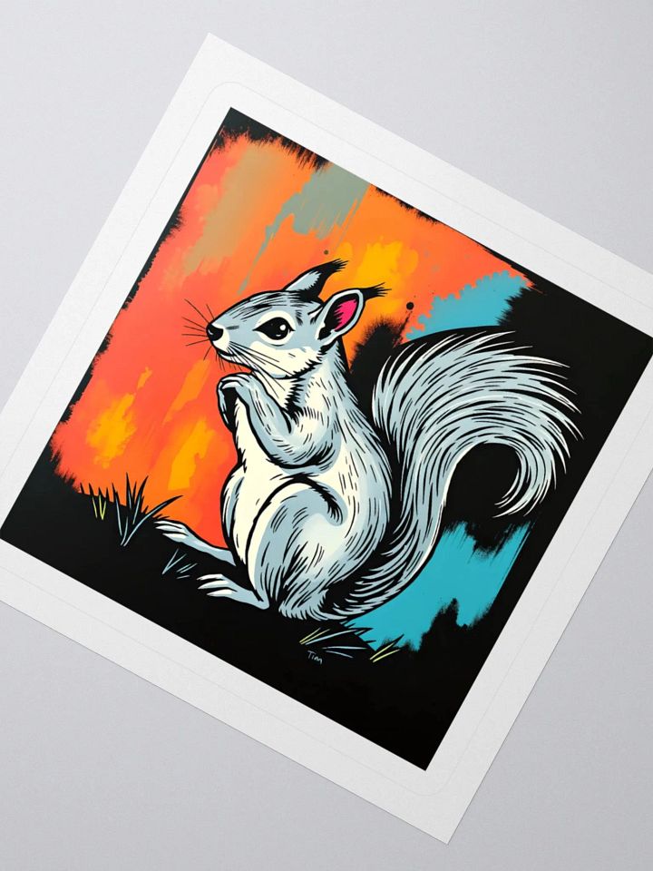 Whimsical Squirrel Kiss-Cut Stickers product image (4)