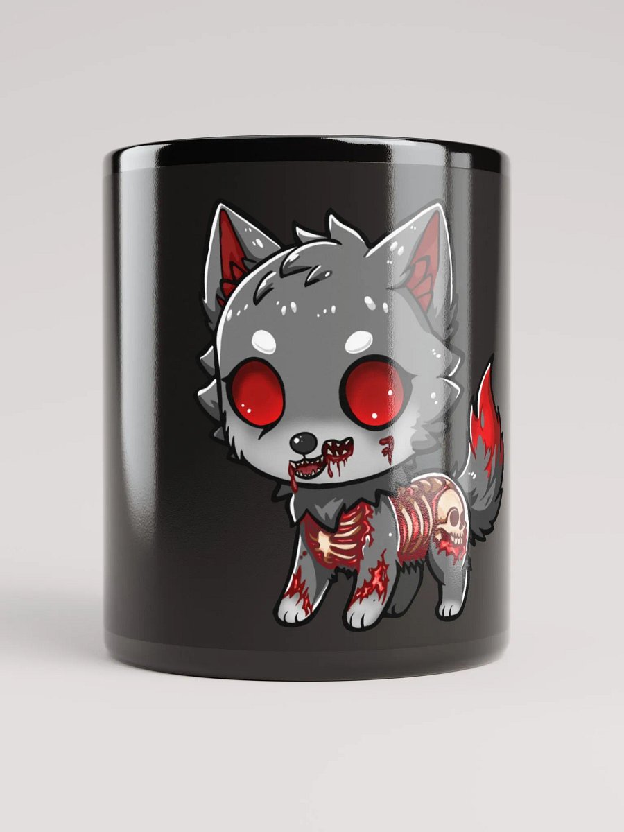 Eerie Wolf Chibi Black Glossy Mug product image (10)