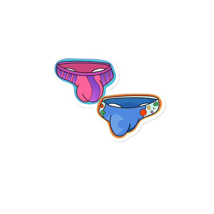 Funny Speedo Emotes Die-Cut Magnets product image (2)